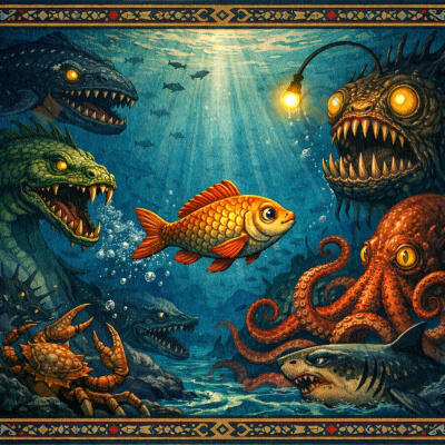 О рыбе, решившей отправиться из реки в море