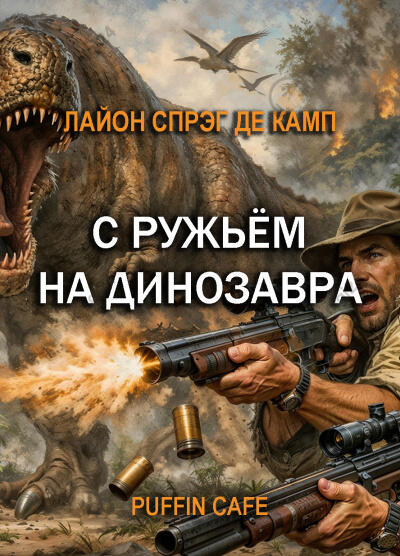 С ружьём на динозавра